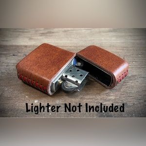 Genuine Leather Case for Zippo Lighter Standard Size (Made in USA 🇺🇸)